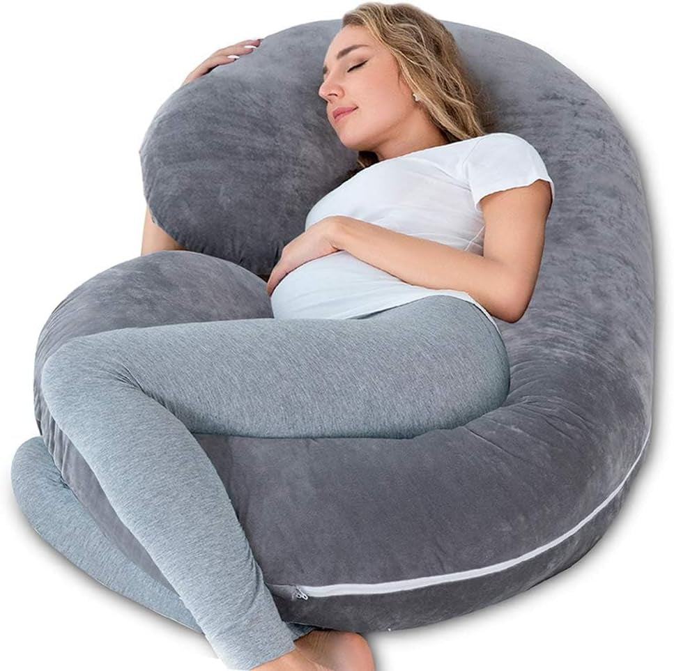 Pregnancy Pillow,Maternity Body Pillow for Sleeping,C Shaped Body Pillow for Pregnant Women